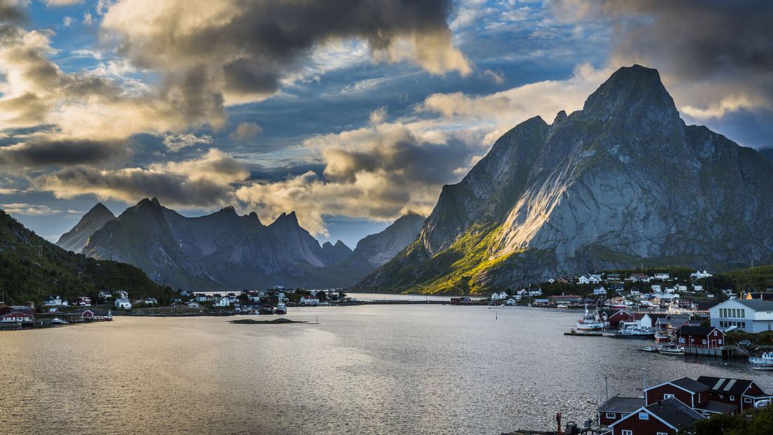 Die Insel Moskenesoy Insel Moskenesoy in Norwegen
