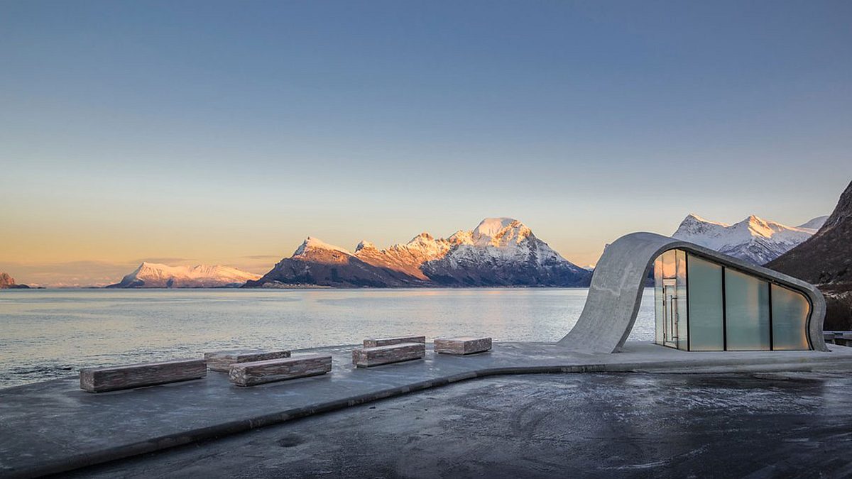 Toilettengebäude in Norwegen