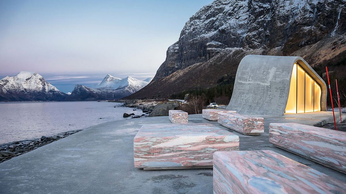 Toilettengebäude in Norwegen