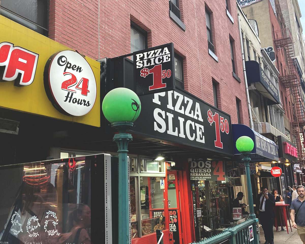 Pizza-Laden in New York City