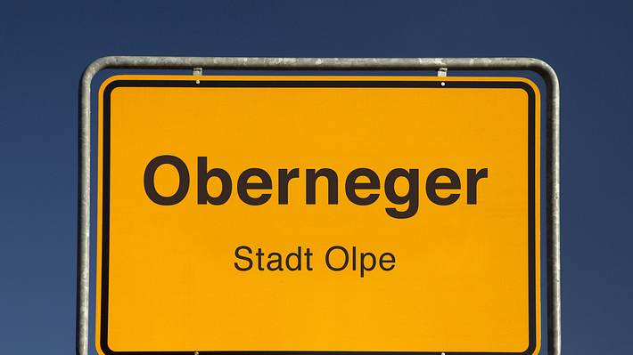 Ortsschild von Oberneger - Foto: imago images / blickwinkel