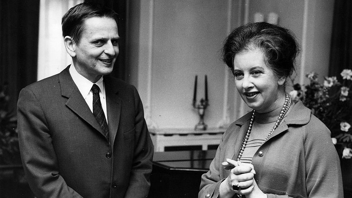 Olof Palme und Judith Hart (7. April 1970)