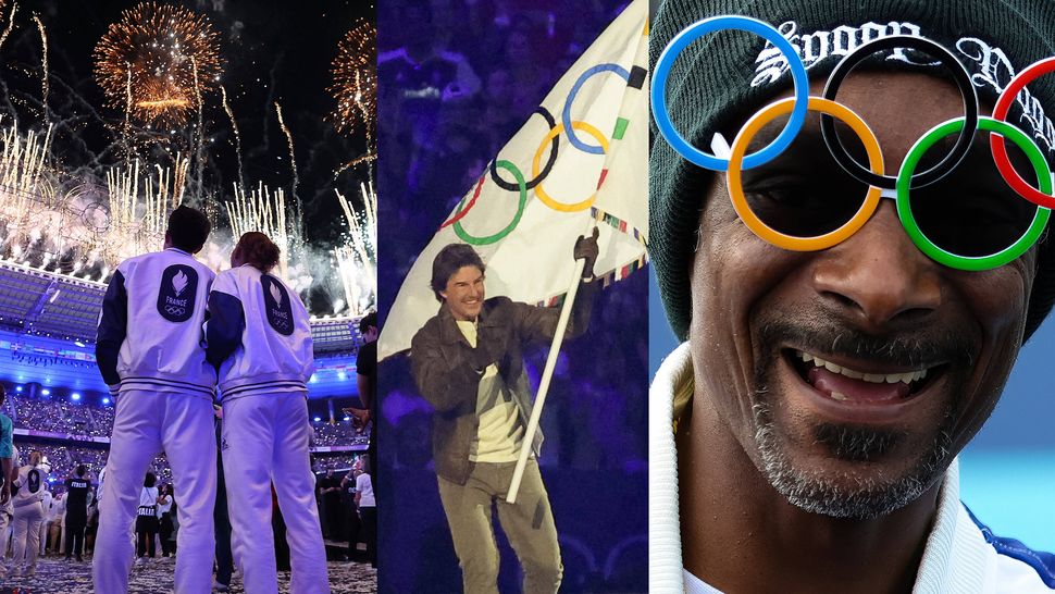 Olympia-Abschlussfeier, Athlete, Snoop Dog und Tom Cruise - Foto: IMAGO /Majerus / Inpho Photography / Icon Sportswire / Xinhua