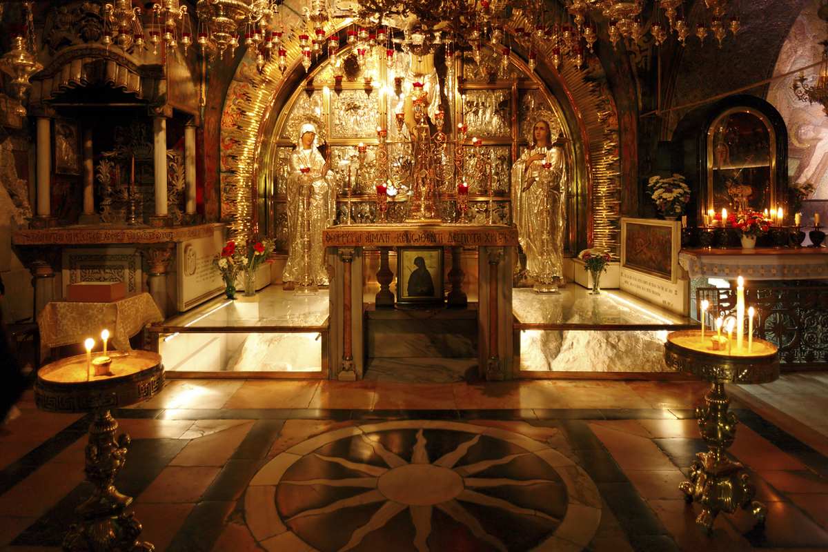 Eine russisch orthodoxe Kirche