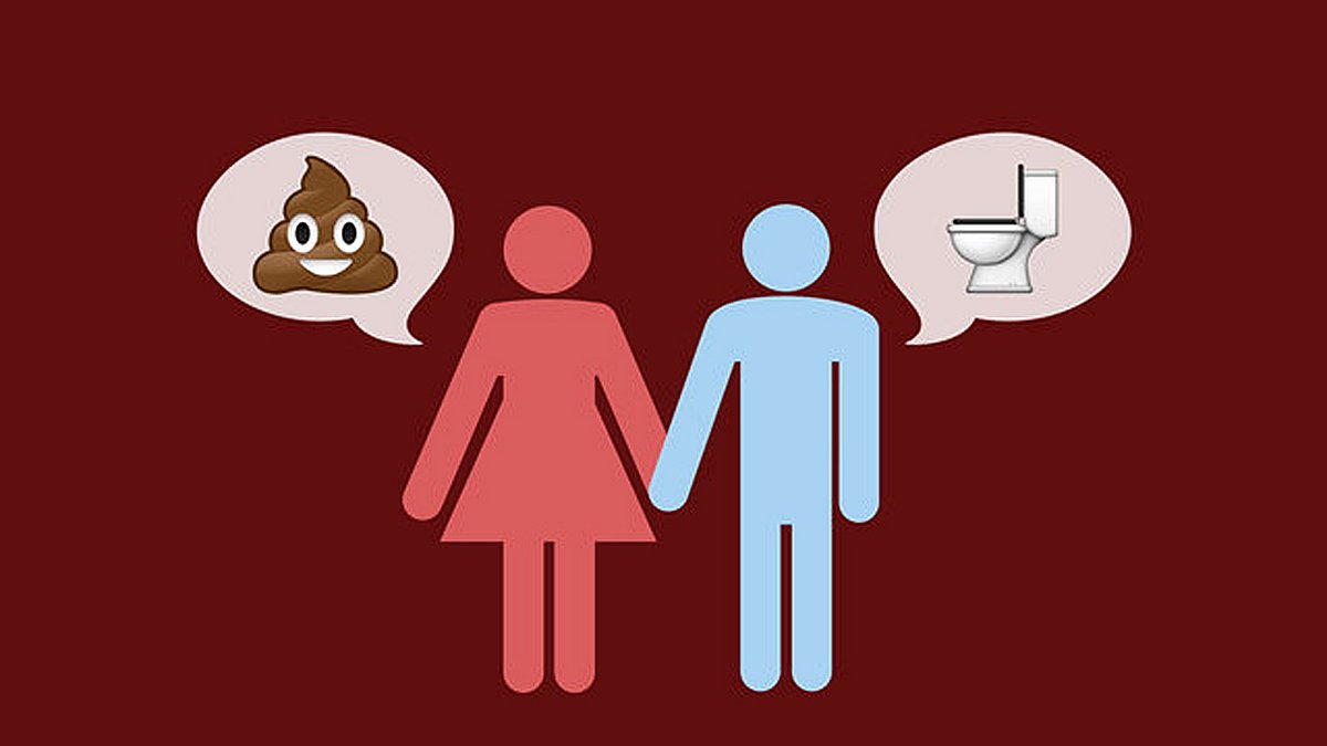 Paare, die über ihren Toilettengang reden sind glücklicher