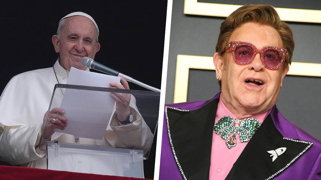 Papst Franziskus und Elton John