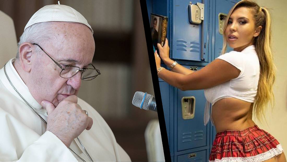 Papst Franziskus und Insta-Model Natalia Garibotto