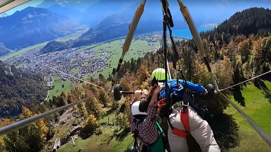 Paragliding-Beinahe-Unfall Paragliding-Beinahe-Unfall