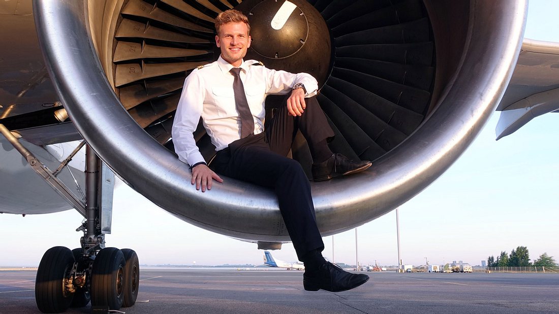 Patrick ist mit Leib und Seele Pilot Pilot Patrick Biendenkapp