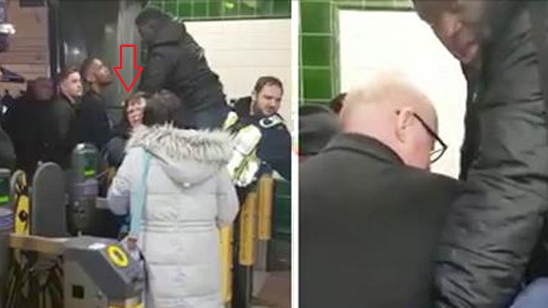 Penis-Falle Ticketschranke in der Londoner U-Bahn Ein Mann hat seinen Penis in der Londoner U-Bahn eingeklammt