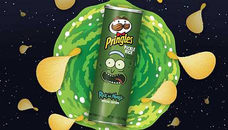 Pickle Rick-Chips von Pringles - Foto: Kelloggs