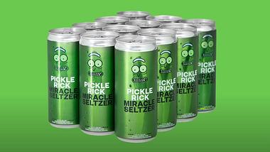 Pickle Rick Miracle Seltzer Sprudel - Foto: YouTube / Adult Swim