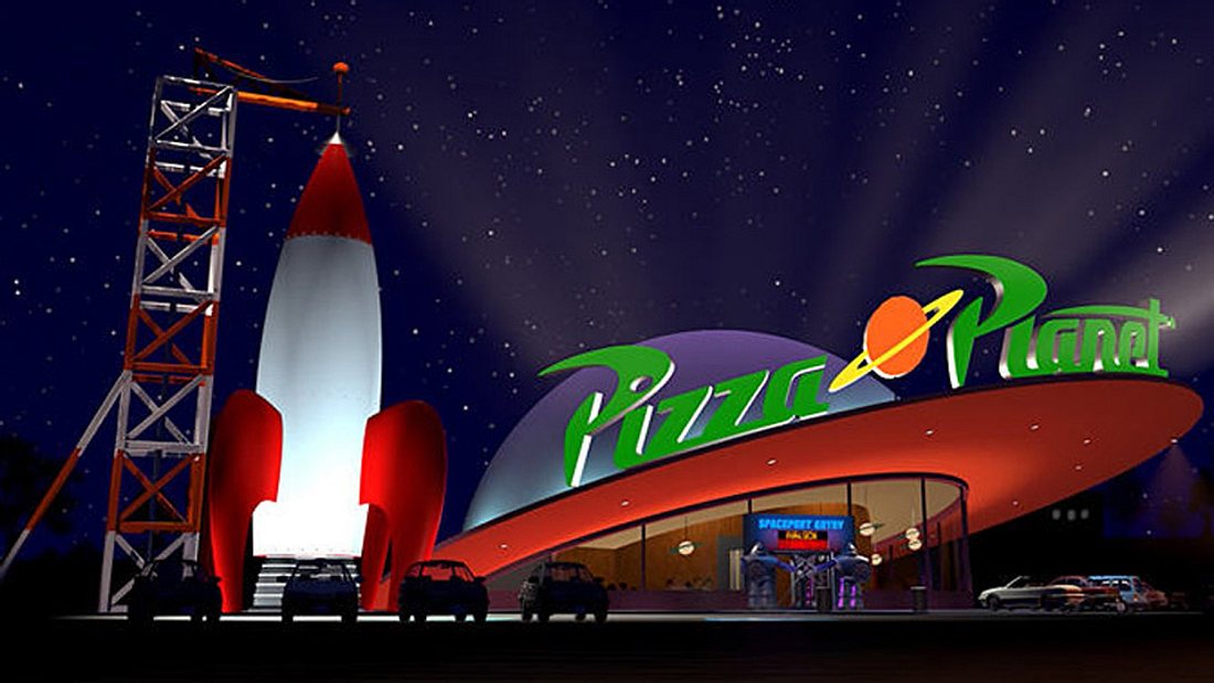 Im Disney Land in Orlando eröffnet der Pizza Planet