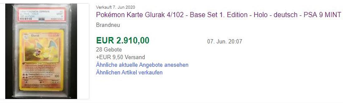 Glurak-Karte Glurak-Karte