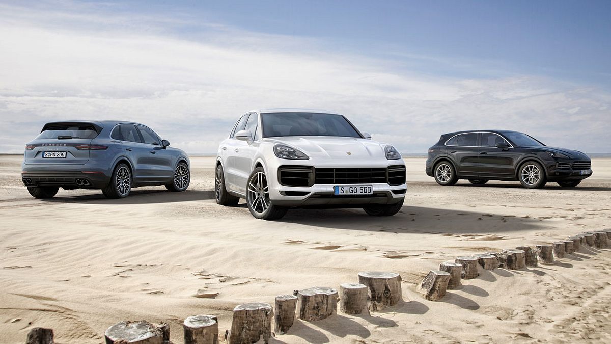 Gruppenbild: Cayenne, Cayenne S und Cayenne Turbo