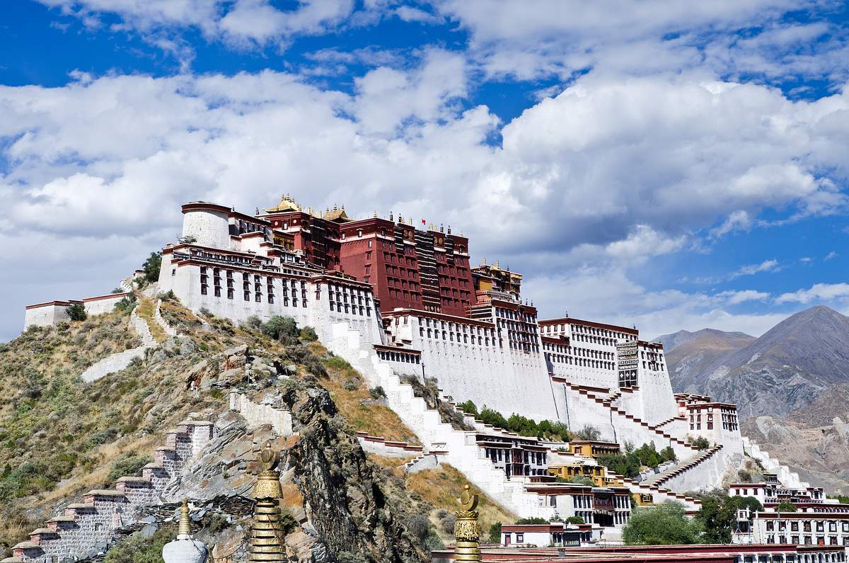 Potala-Palast in Lhasa, Tibet