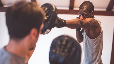 Pratzen für ein effektives Training - Foto: iStock / Kosamtu