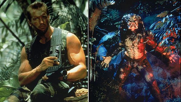 Arnold Schwarzenegger und der Predator - Foto: 20th Century Fox