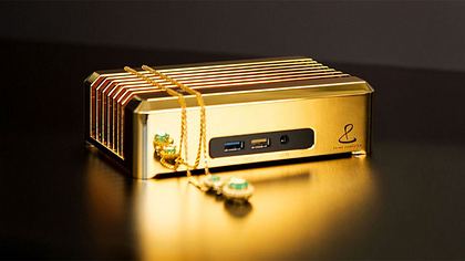 18 Karat Gold: Der Mini-PC von Prime Computer ist purer Luxus - Foto: Prime Computer