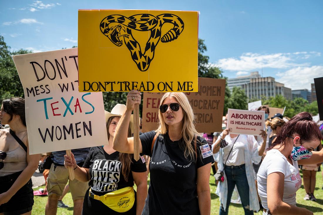 Protest gegen Abtreibungsgesetz in Austin, Texas
