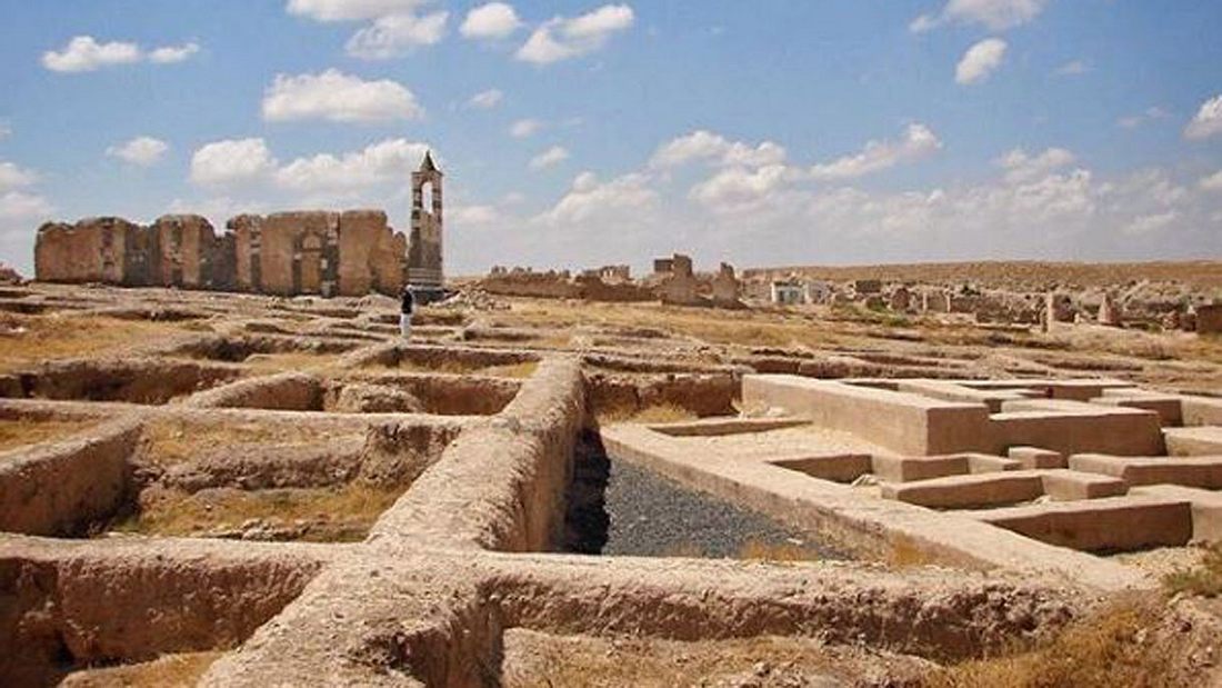 Überreste der antiken Stadt Qatna, Syrien Überreste der antiken Stadt Qatna, Syrien