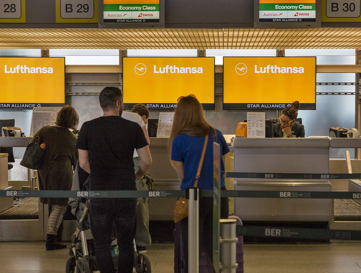 Schalter am Flughafen