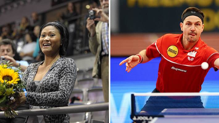 Rodelia und Timo Boll - Foto: IMAGO / MIS ; IMAGO / HMB-Media ; Collage / bearbeitet durch maennersache.de