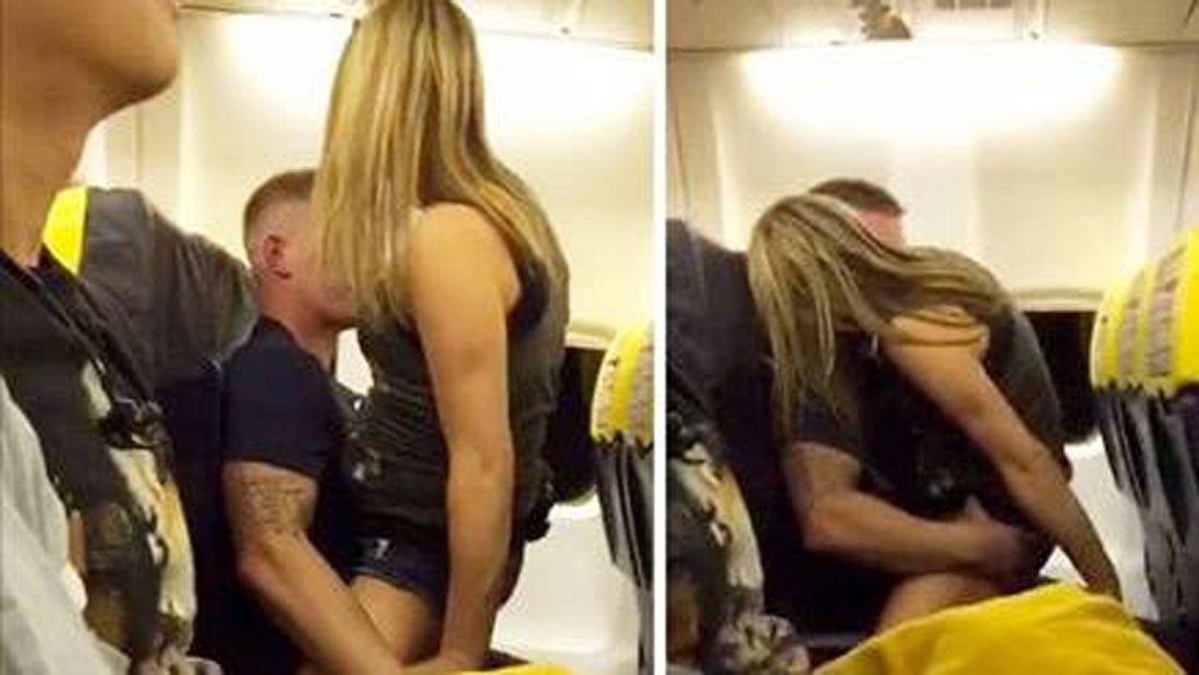 Ein Paat hat Sex in einer vollbesetzten Ryanair-Maschine