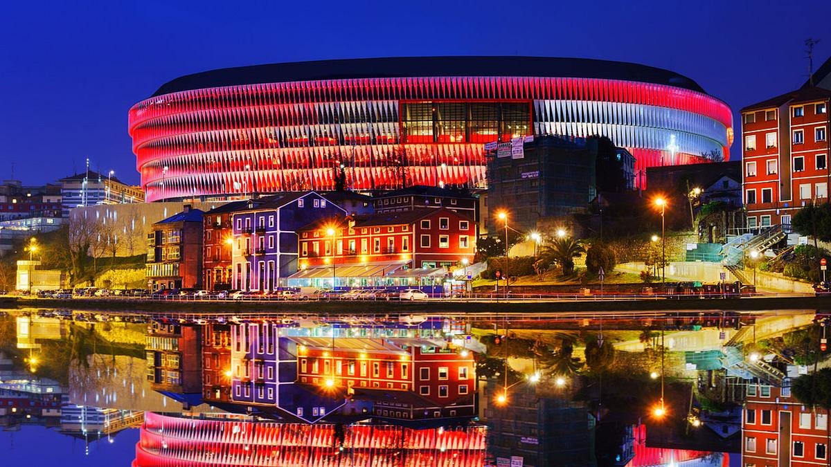 Das Estadio San Mames in Bilbao.