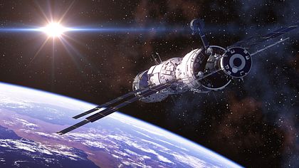 International Space Station im Weltall - Foto: iStock / 3DSculptor