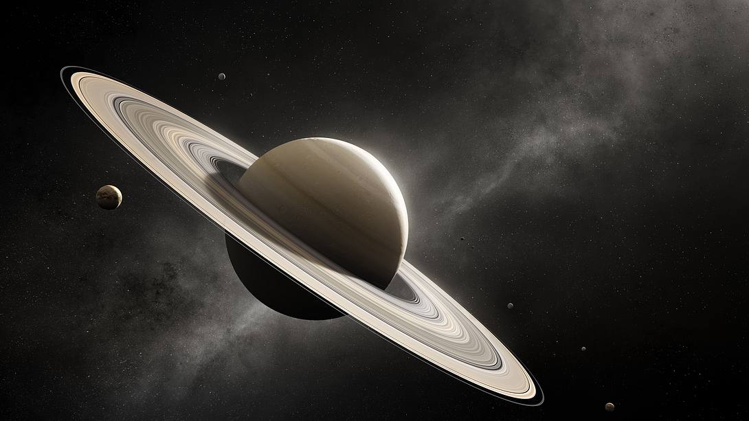 Saturn mit Titan - Foto: iStock / Johannes Gerhardus Swanepoel