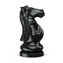 Schachfigur Schwarzes Pferd - Foto: iStock / me4o