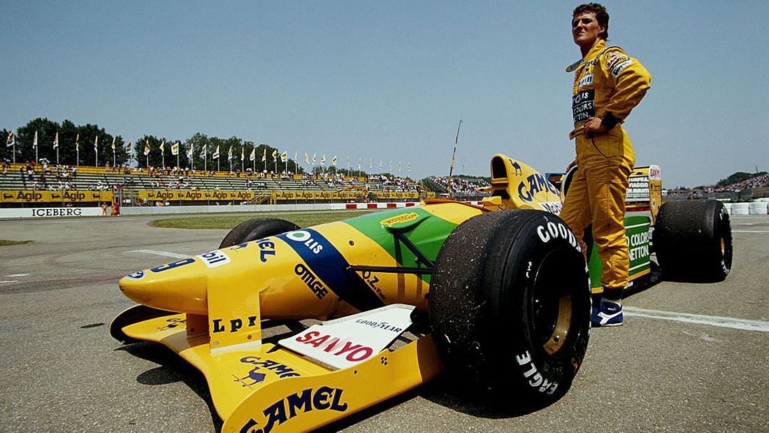 Michael Schumacher 1992 in Imola, San Marino. Michael Schumacher 1992 in Imol, San Marino.
