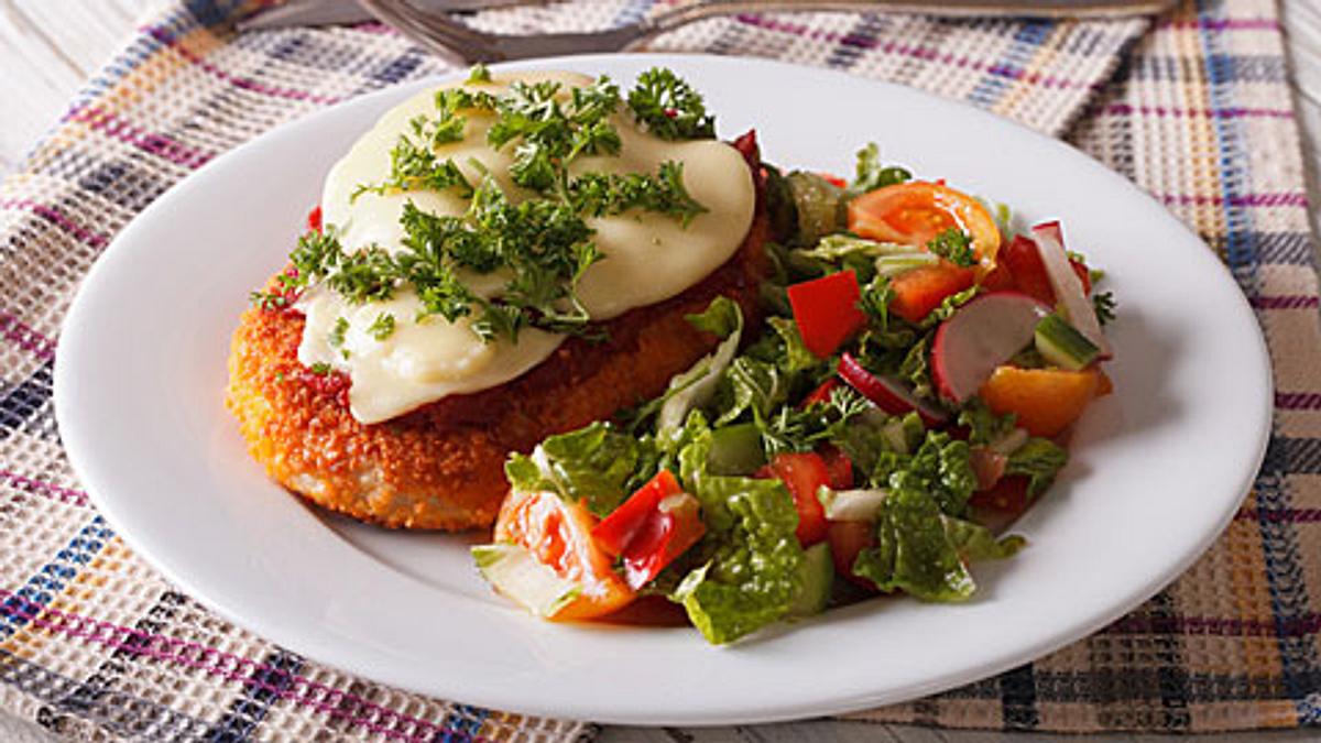 Schnitzel überbacken