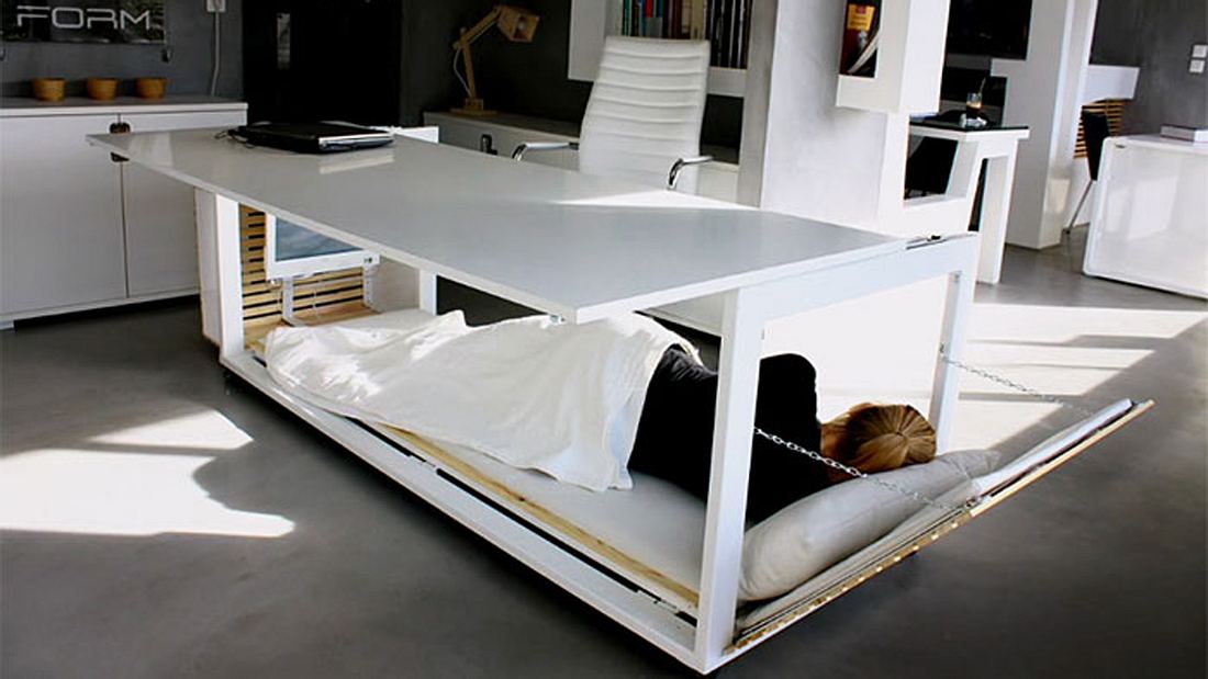 Nap Desk: Schreibtisch wird zu Bett dank Studio NL
