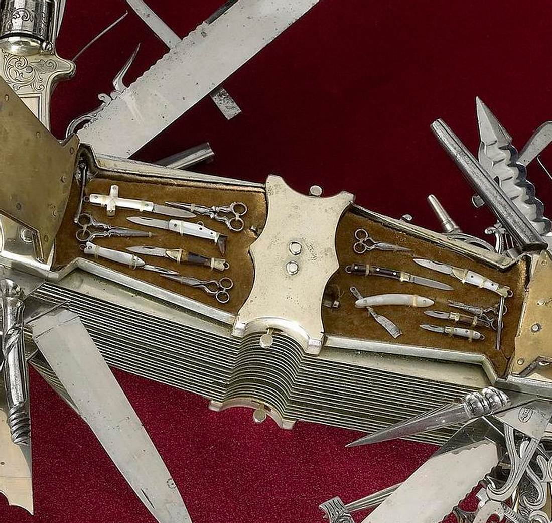 Dieses Schweizer Taschenmesser hat 100 Klingen und einen .22-Kaliber-Revolver