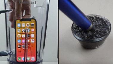 YouTuber schreddert iPhone X und trinkt es als Saft - Foto: YouTube/TechRax