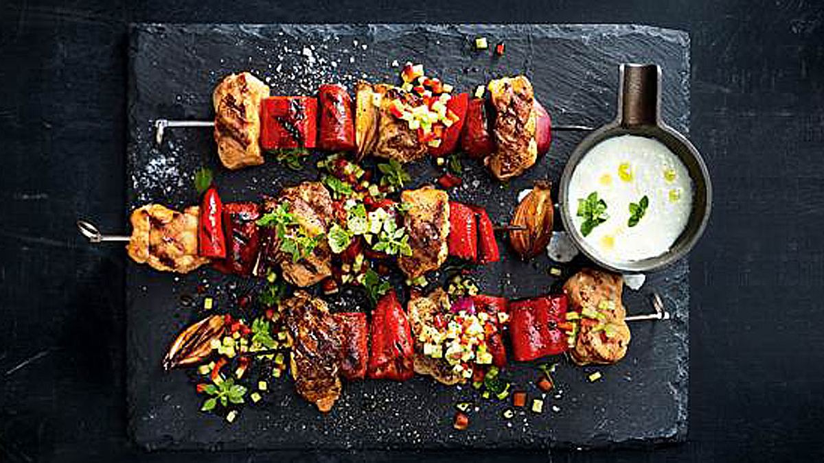 Seeteufel-Chorizo-Spieße Seeteufel-Chorizo-Spieße
