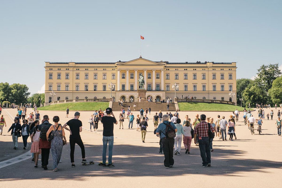 Das Königliche Schloß in Oslo.
