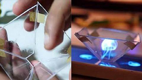 Wie man mit einem Smartphone 3D-Hologramm erzeugt - Foto: YouTube/Mrwhosetheboss