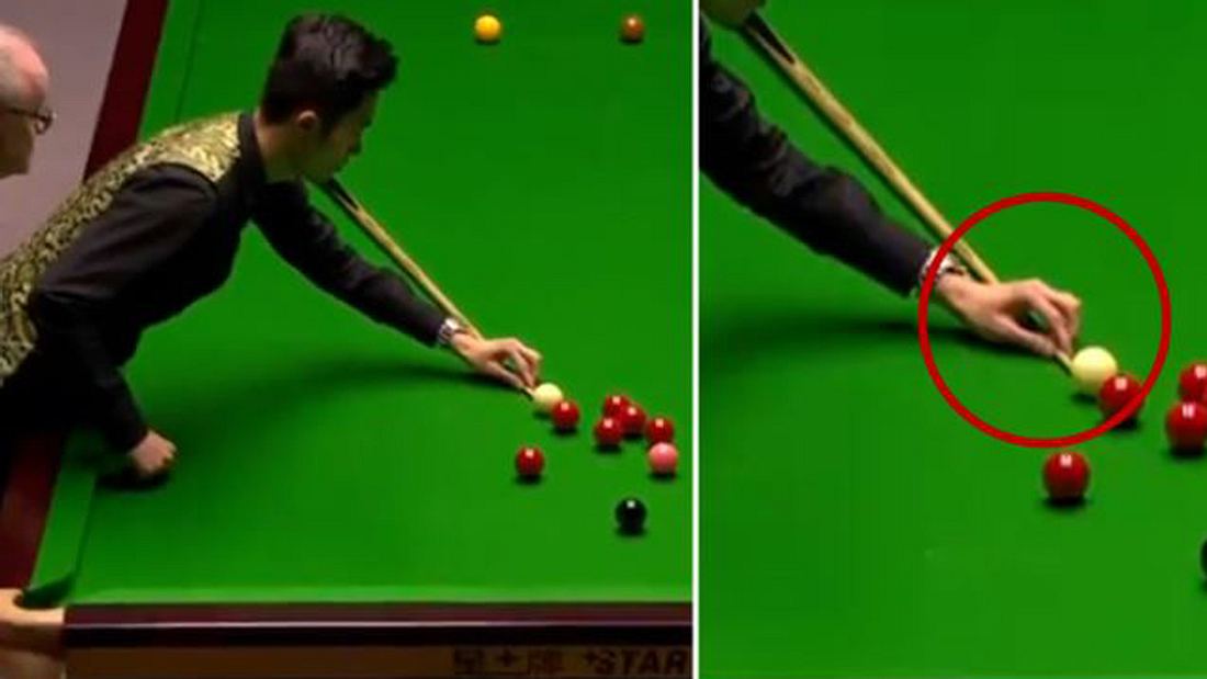 Ein besonderer Snooker-Spielzug Ein besonderer Snooker-Spielzug