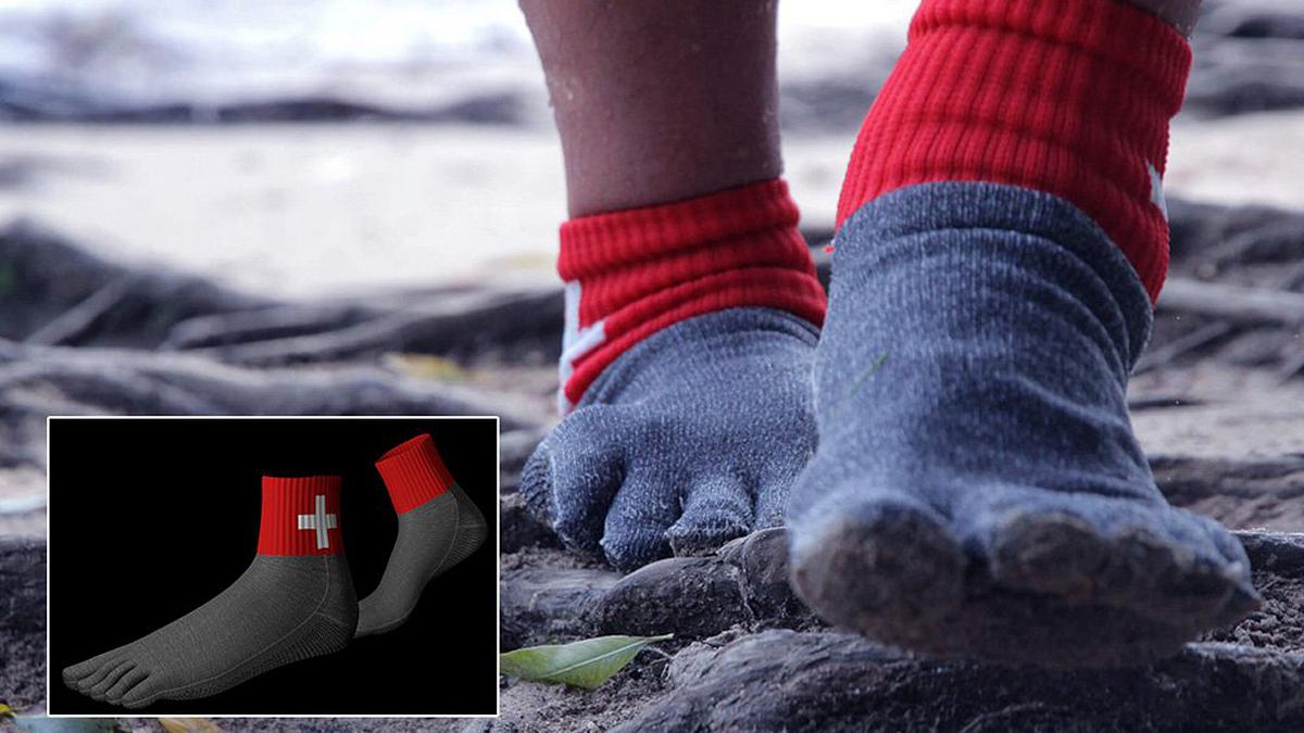 Die Free Your Feet (FYF) Socken der Schweizer Barefoot Company sollen 15 Mal stärker als Stahl sein