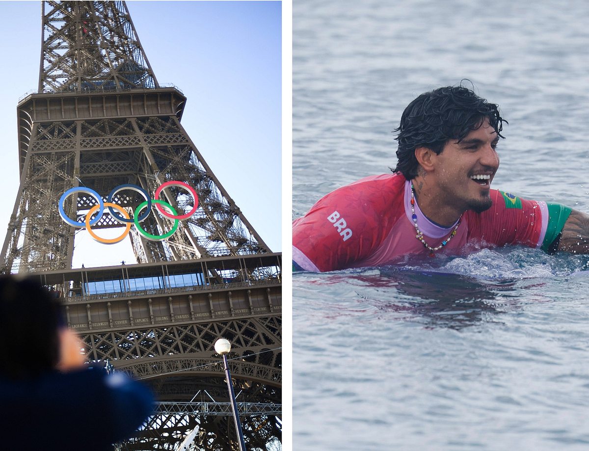 Eiffelturm und Gabriel Medina