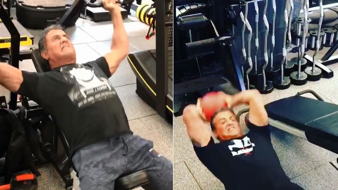 Sylvester Stallone beim Training für Rambo 5 Sylvester Stallone beim Training für Rambo 5