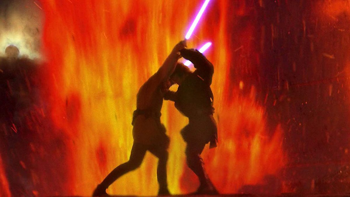 Obi-Wan und Anakin Skywalker in Die Rache der Sith