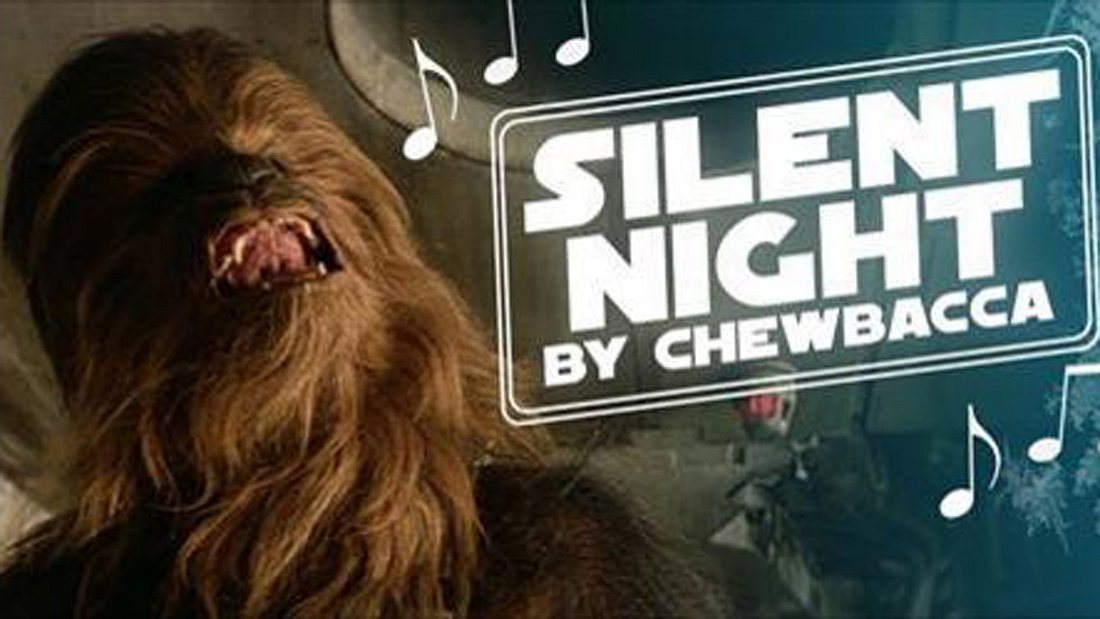 Star Wars Chewbacca singt Stille Nacht in diesem Video Star Wars Chewbacca singt Stille Nacht in diesem Video