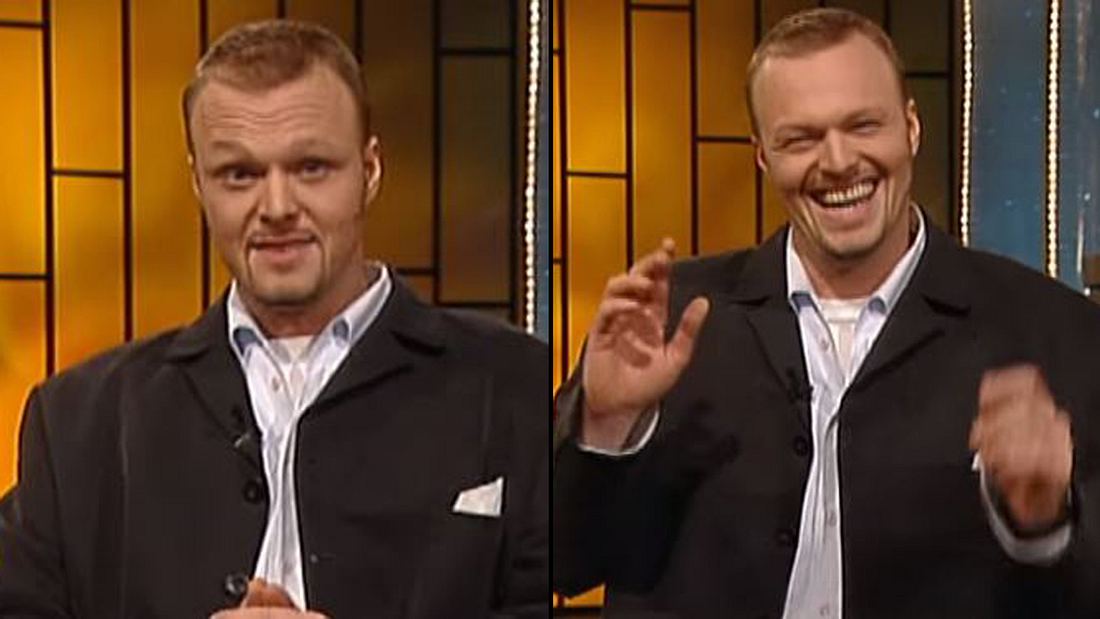Stefan Raab in seiner ersten TV total-Sendung Stefan Raab in seiner ersten TV total-Sendung
