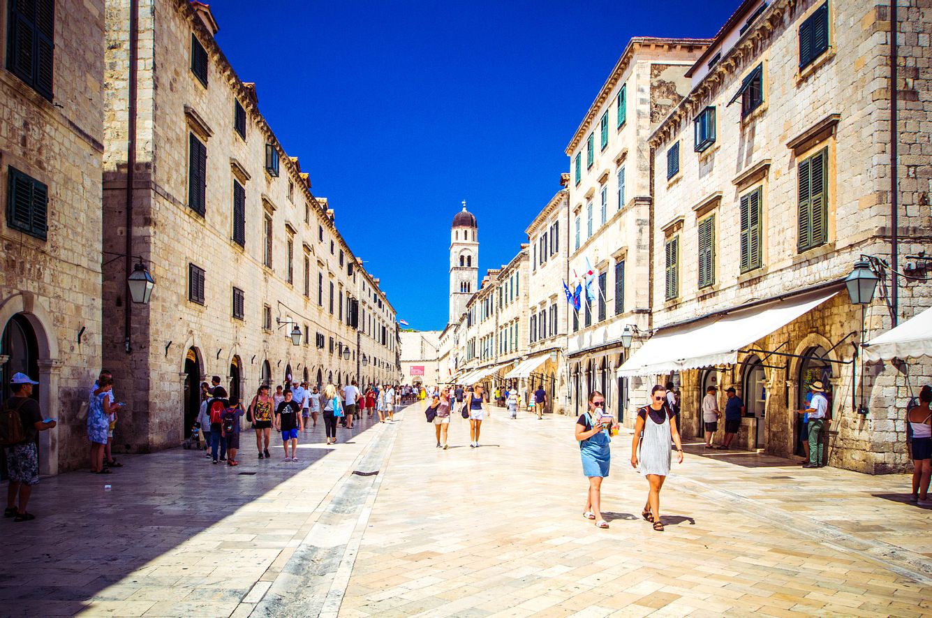 Stradun in Dubrovnik Stradun in Dubrovnik