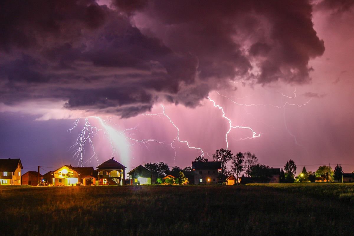 Schwere Gewitter ziehen auf