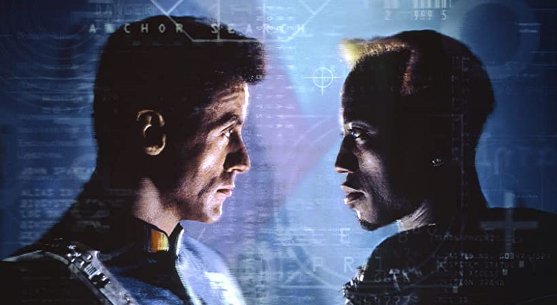 Sylvester Stallone und Wesley Snipes in Demolition Man Sylvester Stallone und Wesley Snipes in Demolition Man